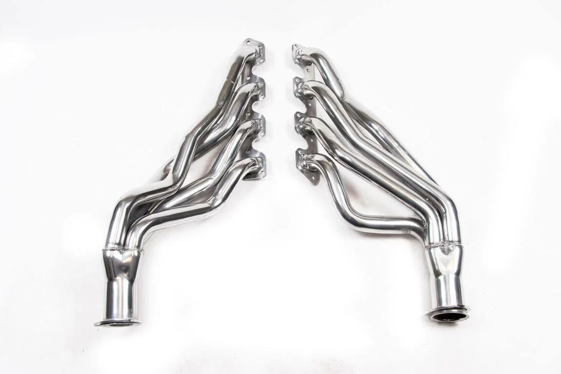 Long Tube Header for 1970-1973 Ford Mustang 351C-4V Silver Ceramic 32118FLT Flowtech